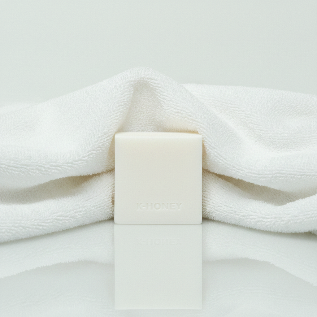 K-HONEY Soap in Luxury White Towel